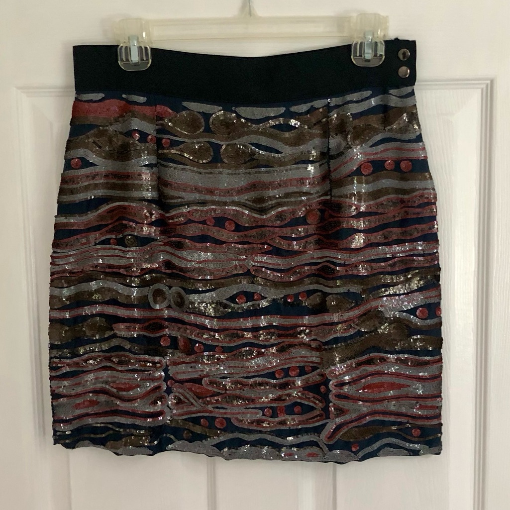 Statement Sequin Mini Skirt